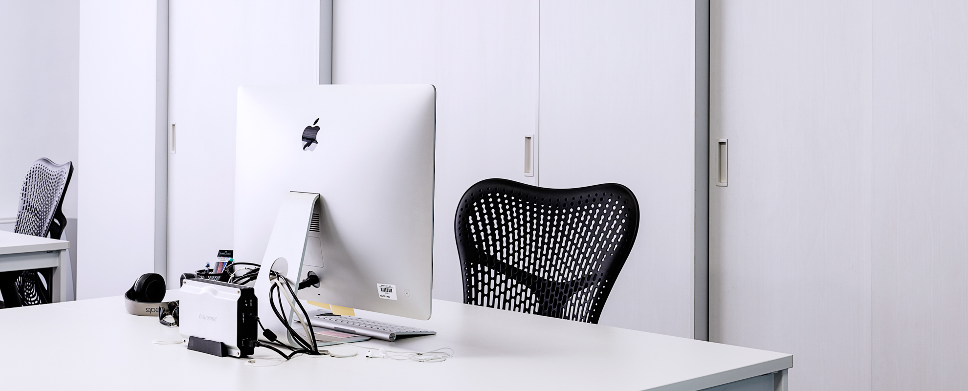 Working Table With Branded iMac